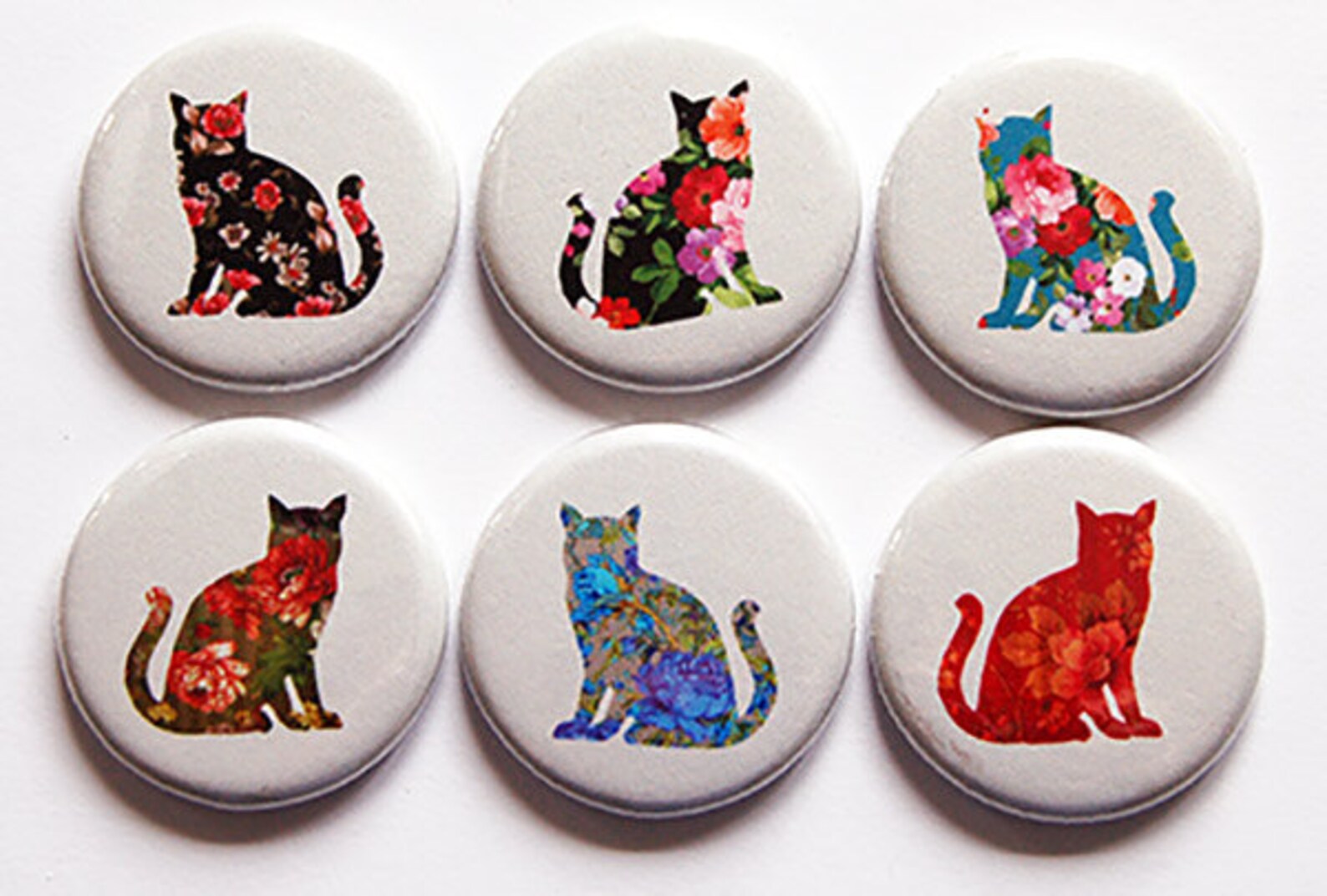 Cat Button Kitchen Gift for Cat Etsy