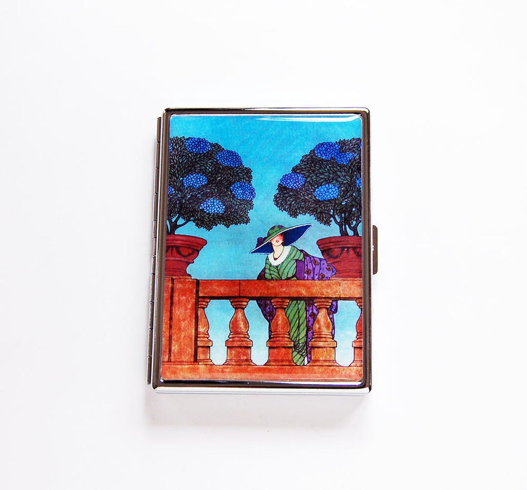 Retro Cigarette Case, Retro Design, 1920s, Slim Cigarette Case