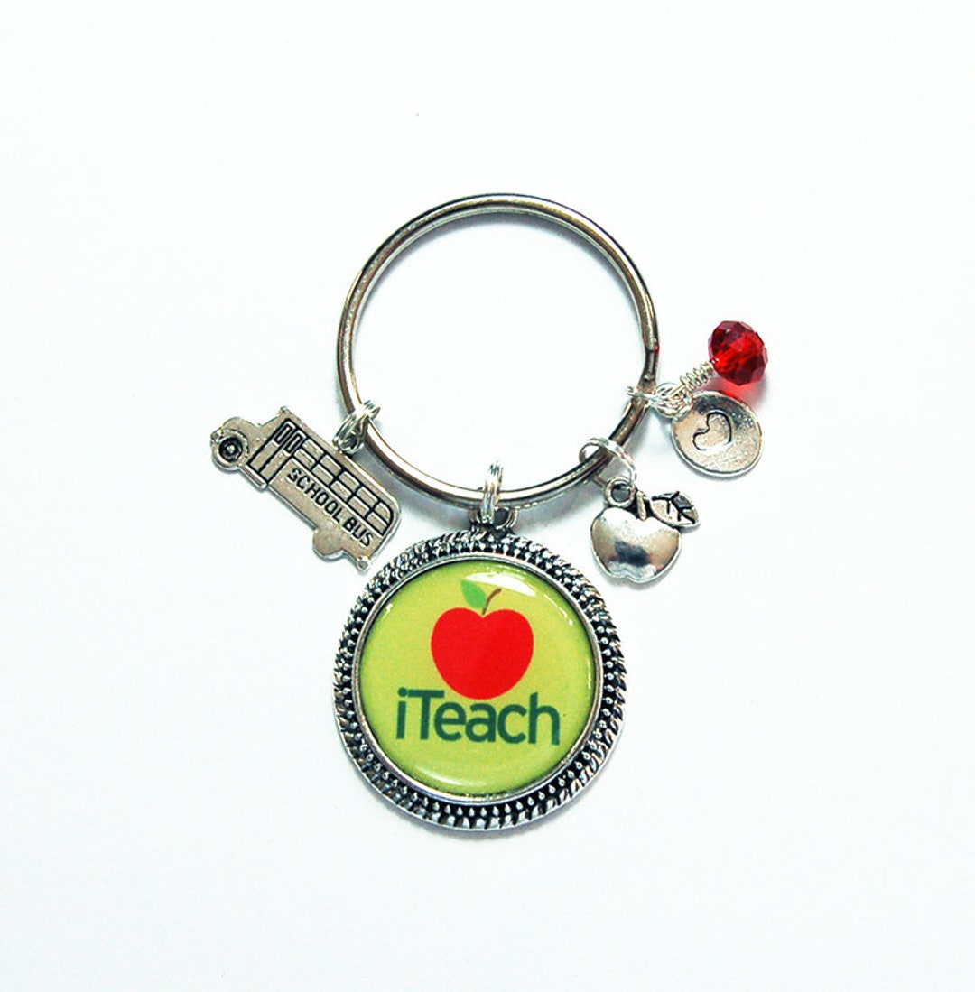 Iteach Keyring, Gift for Teacher, Teacher Keychain, Keychain With ...