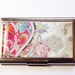Business Card Case, Cute Card case, business card holder, Card case for her, Pink case, Paisley case, pink paisley (2916) 