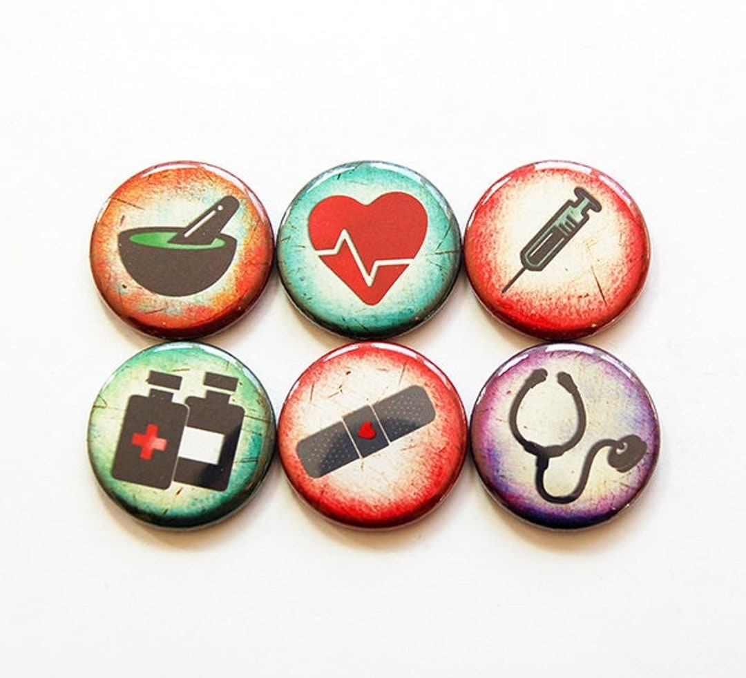 Pharmacy Medical Nurse Button