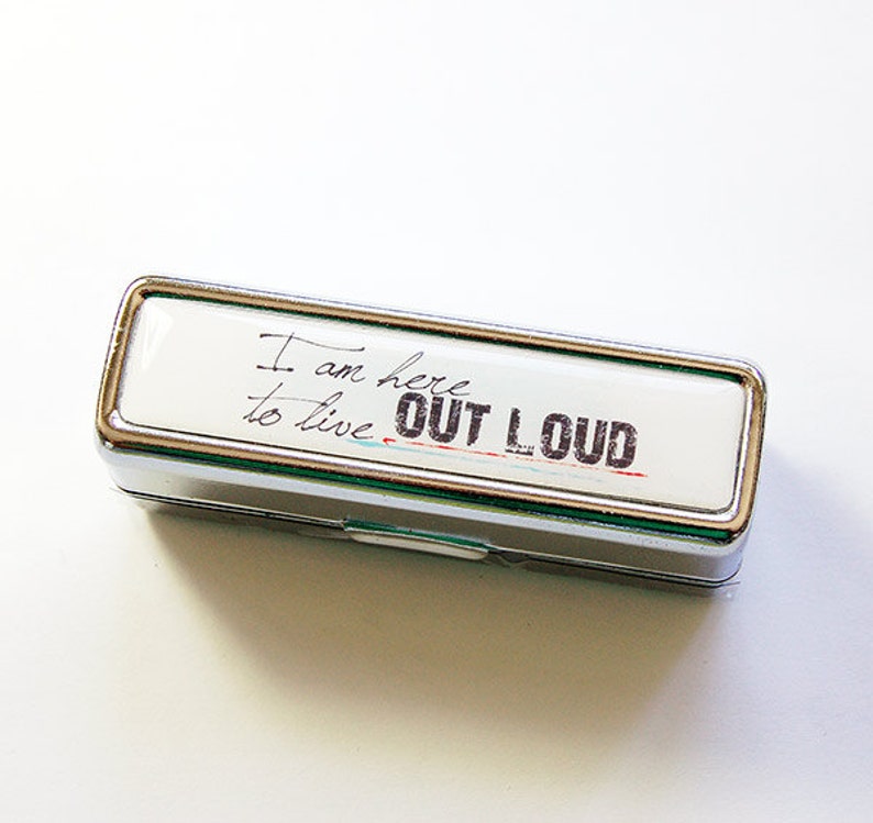 Lipstick case Gift for her Lipstick case with mirror Etsy