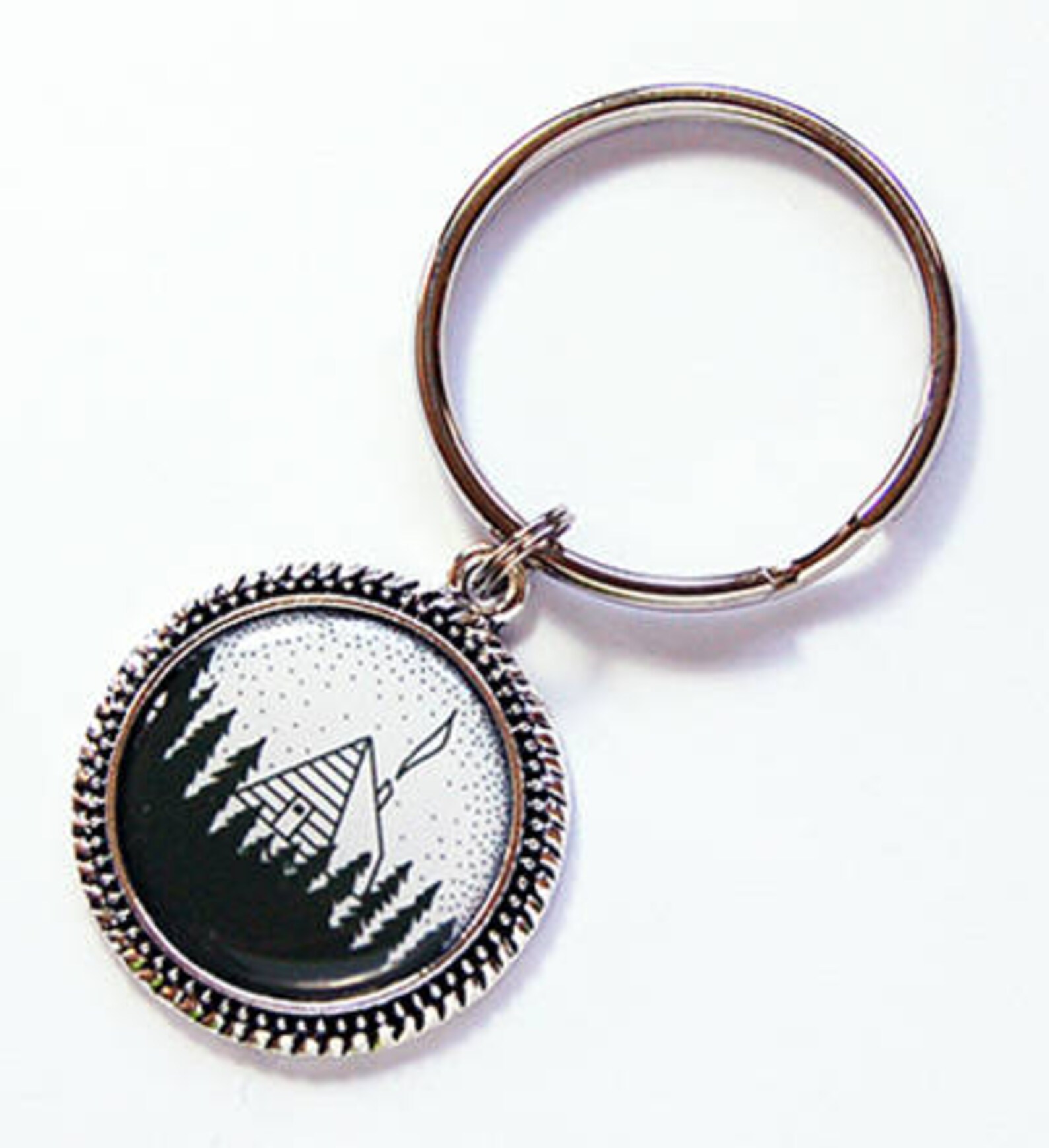 Cabin in the Woods Key Ring Key Chain Keyring Stocking | Etsy