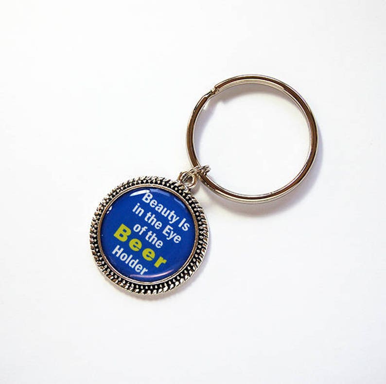 Beer Keychain Funny Keychain Beer Keyring Key Chain Key Etsy