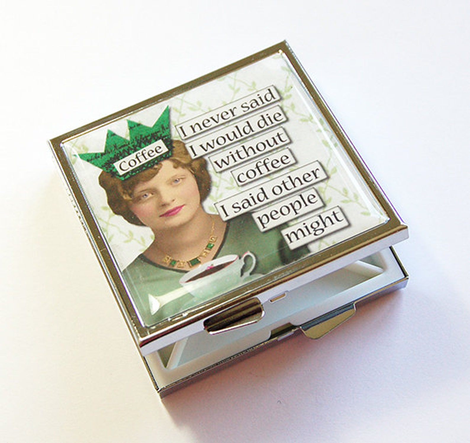 Pill Case Pill Box Funny Pill Box Funny Pill Case Coffee Etsy