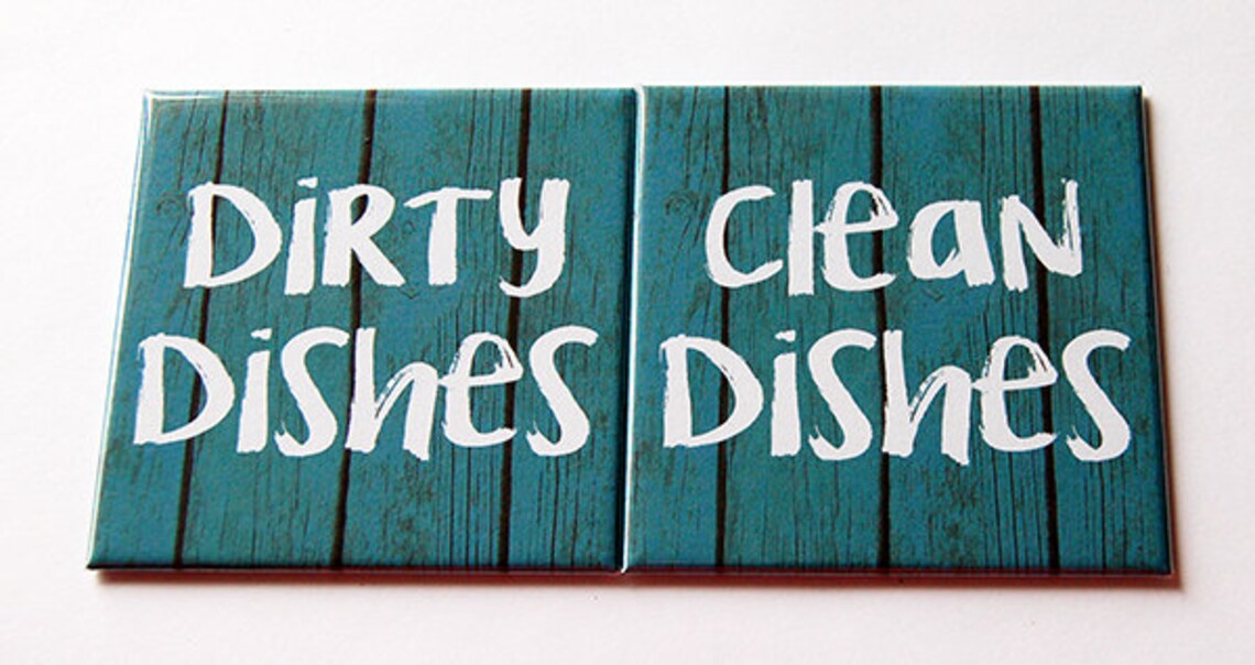 Clean Dishes Dirty Dishes Dishwasher Etsy