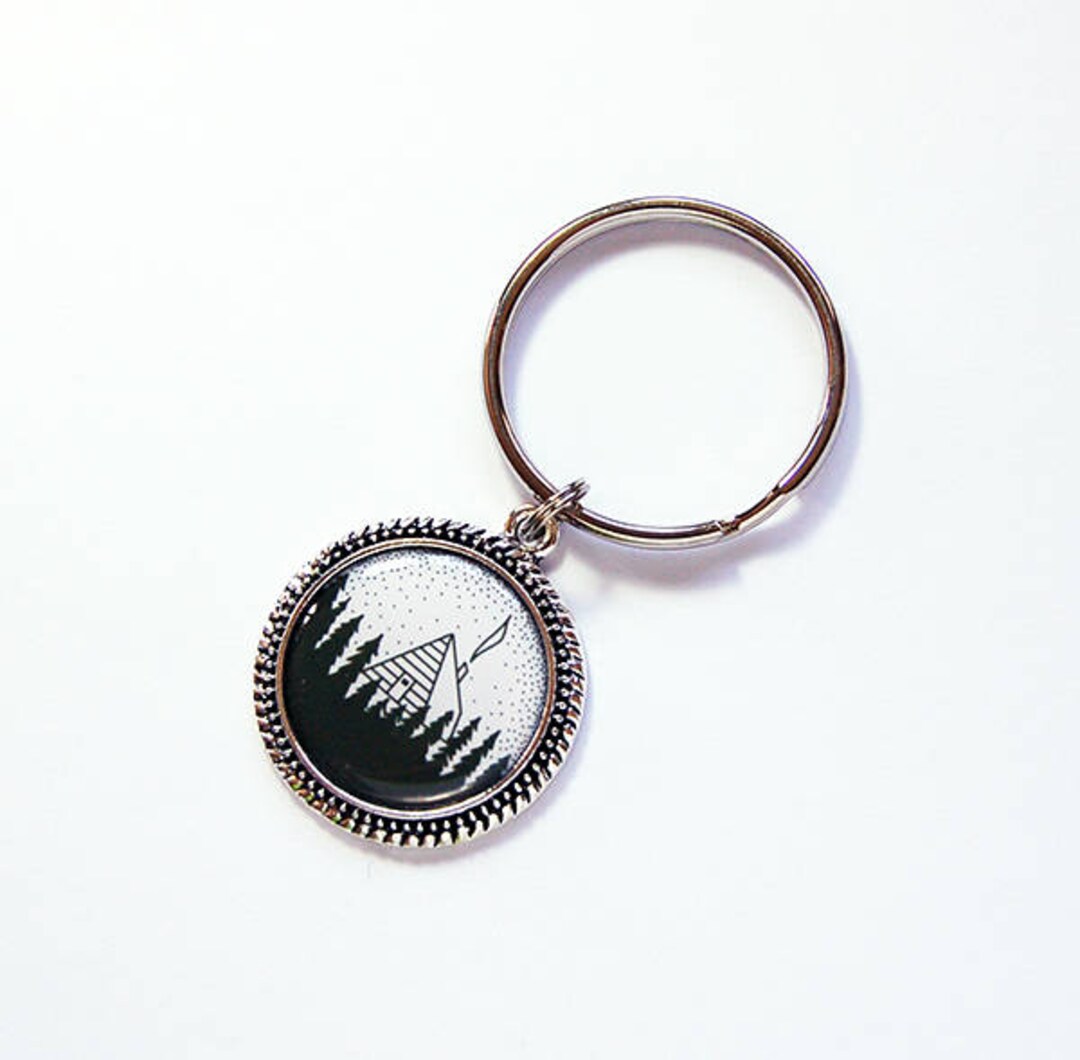 Cabin in the Woods Key Ring, Key Chain, Keyring, Stocking Stuffer, Gift ...
