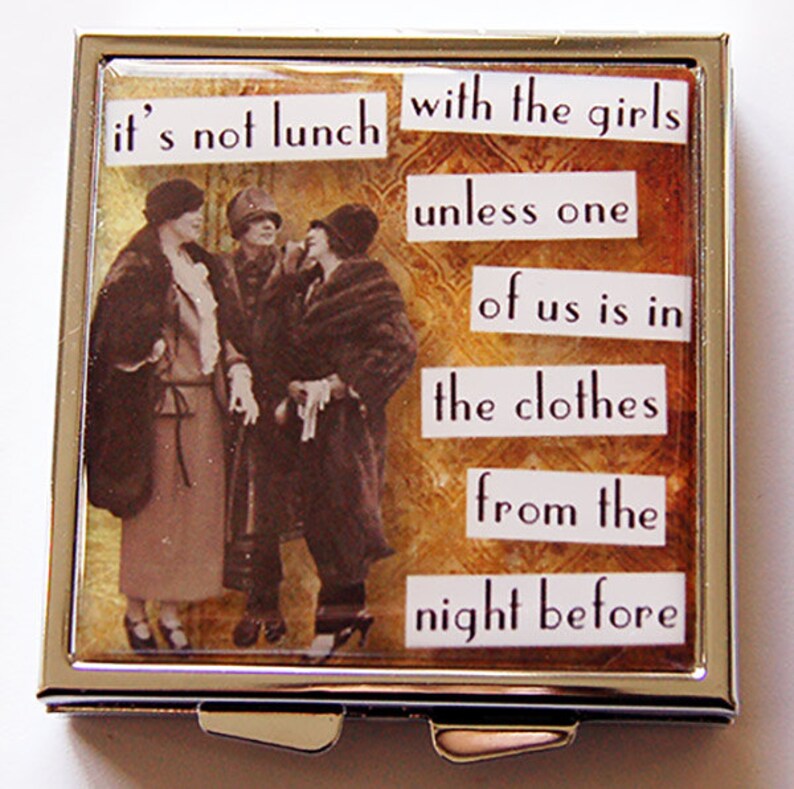 gift for girlfriend Funny pill case Funny pill box Pill Box Square Pill case gift for friend Square Pill box 5224 Pill Case humor