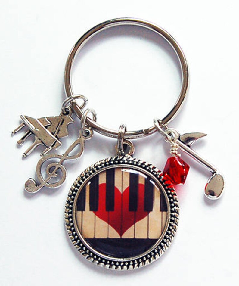 Piano Keychain Music Keyring Stocking Stuffer Keychain With Etsy
