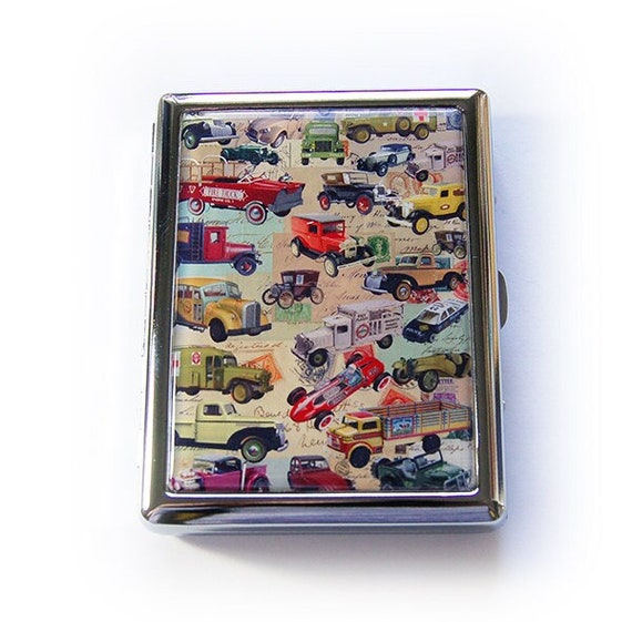 Retro Cigarette Box Cigarette Case Vintage Cars Vintage | Etsy