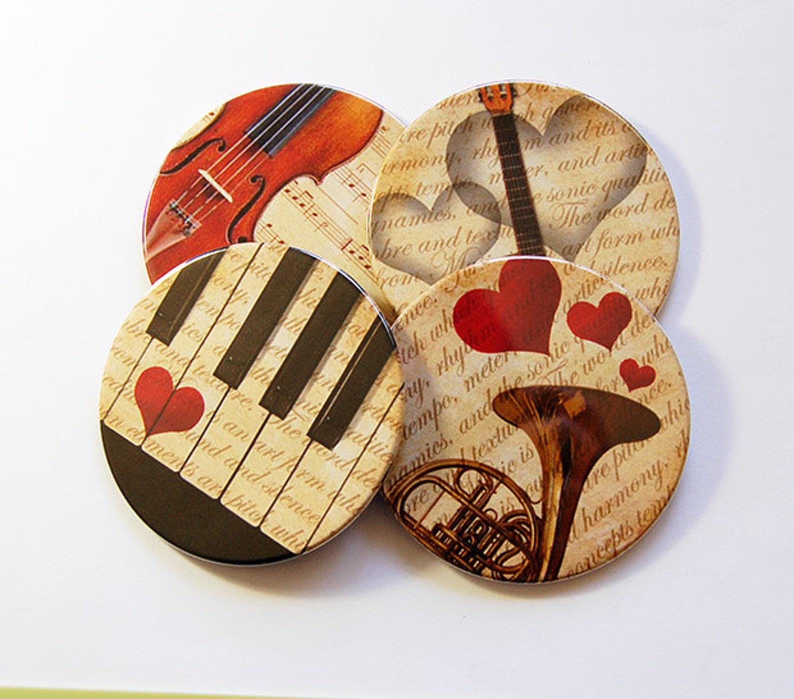 Music Coasters Coasters Drink Coasters Wine Coasters Round Etsy