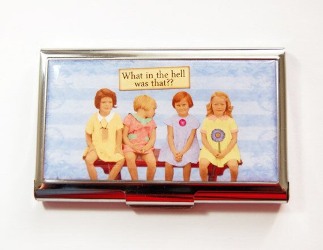 Funny Business Card Case, Business Card Case, Funny Card Case, Card ...