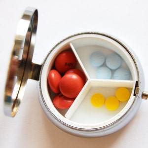Bird Cage Pill Case, Pill Box for Purse, Gift for Mom 2358 image 2