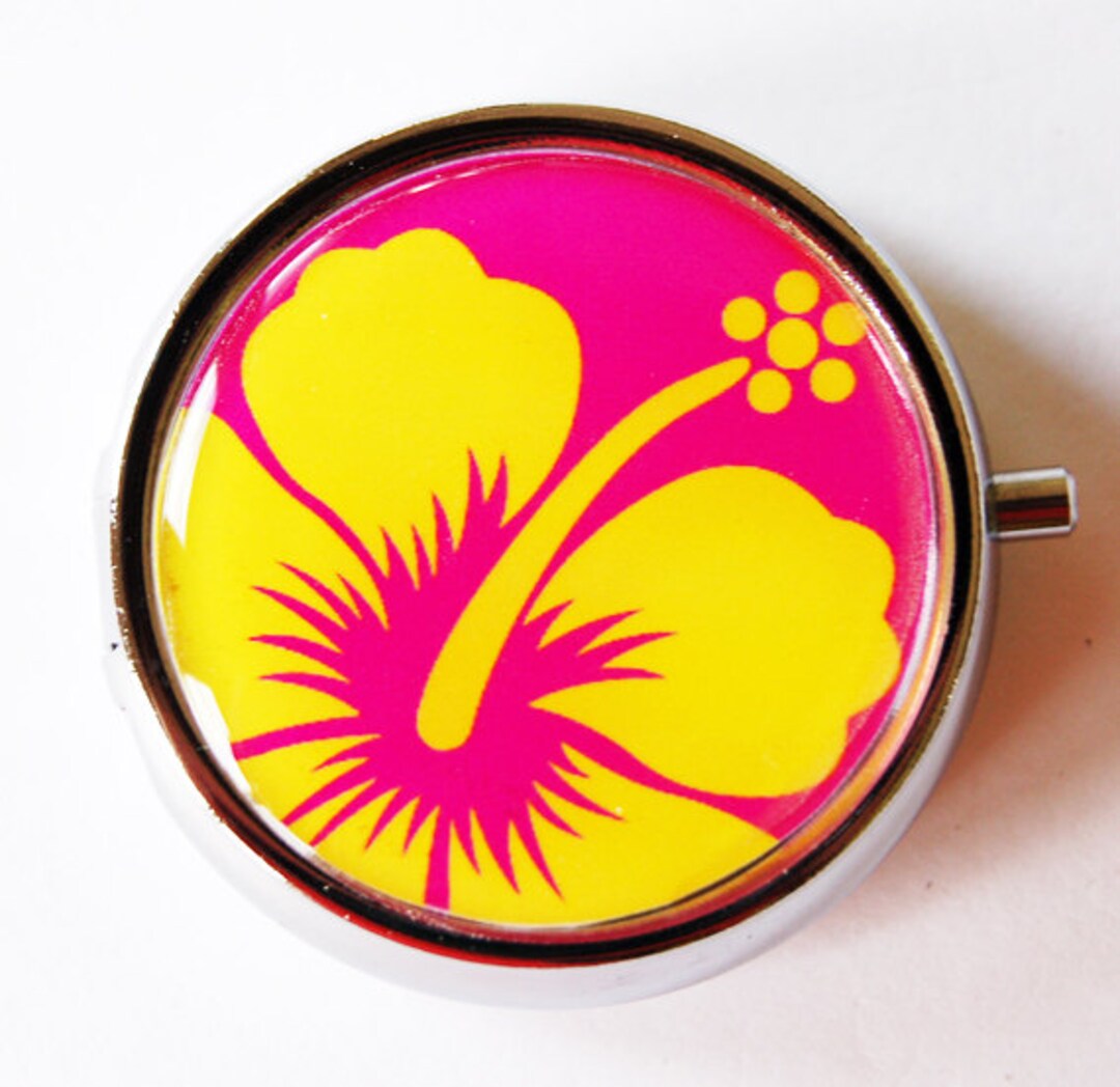 Flower Pill Box Pill Case Pill Container Floral Gift for Etsy