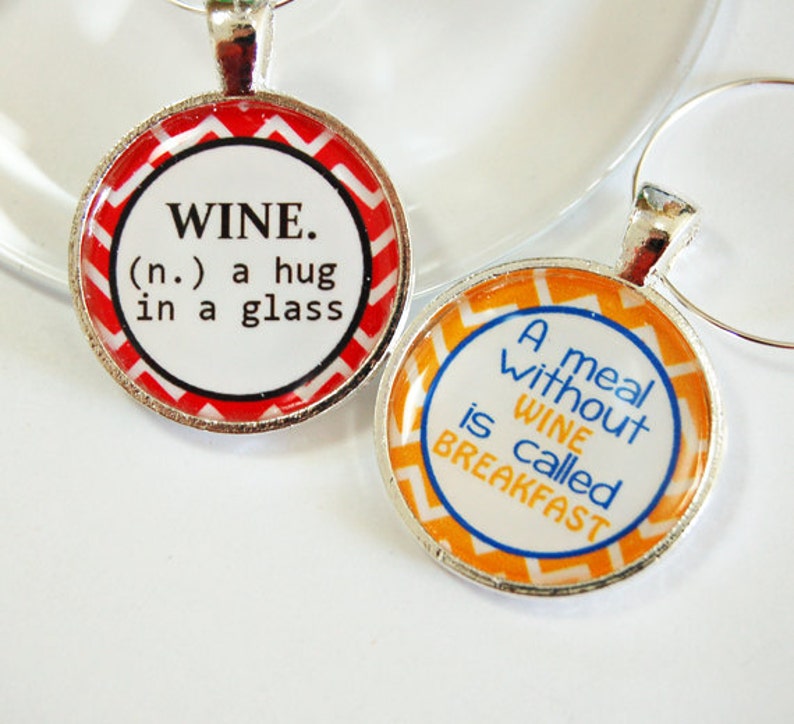 Funny Wine Charms Wine Charms Wine Glass Charms Humor Etsy