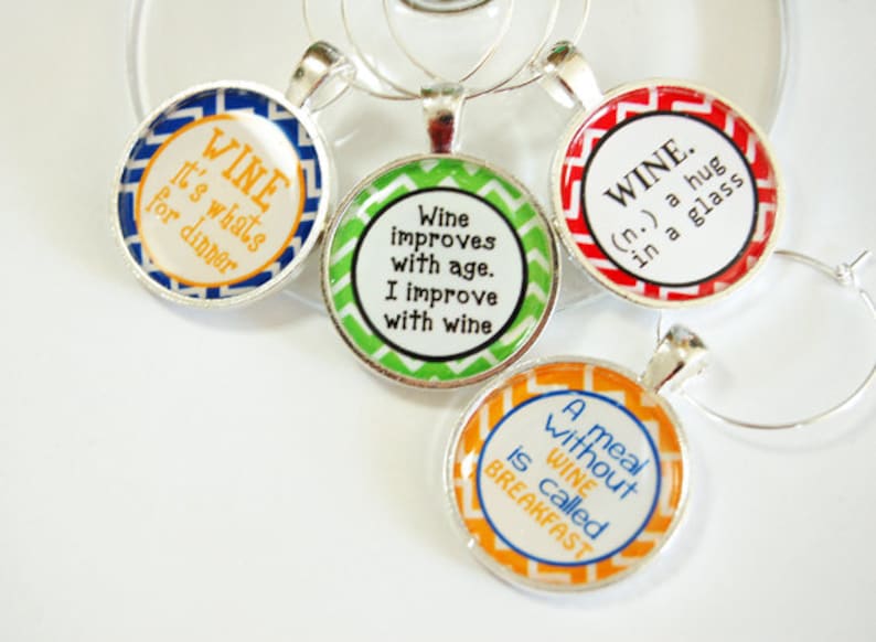 Funny Wine Charms Wine Charms Wine Glass Charms Humor Etsy