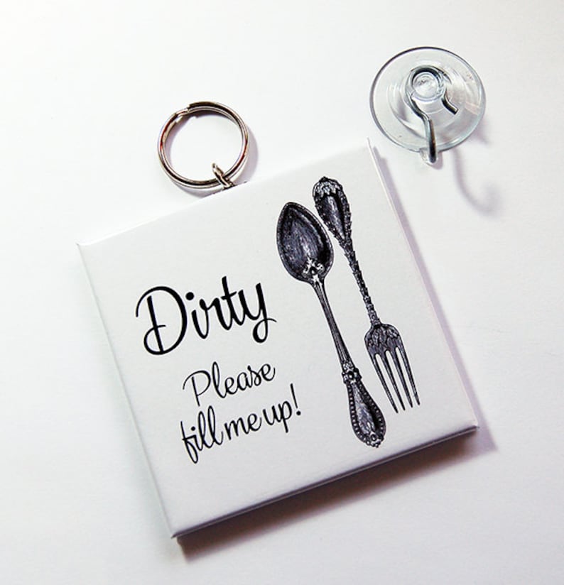 Dishwasher Sign Works on Stainless Steel Clean Dishes Sign Etsy Canada