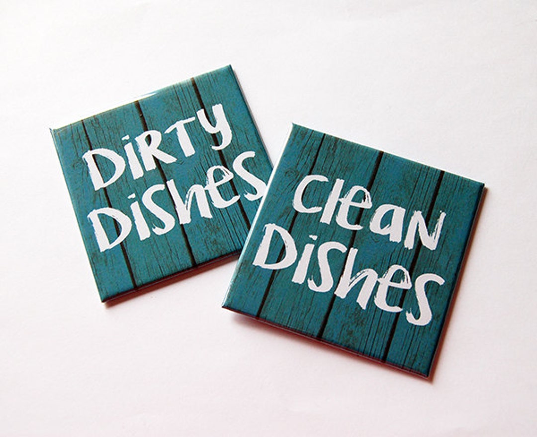 Clean Dishes Dirty Dishes Dishwasher Etsy