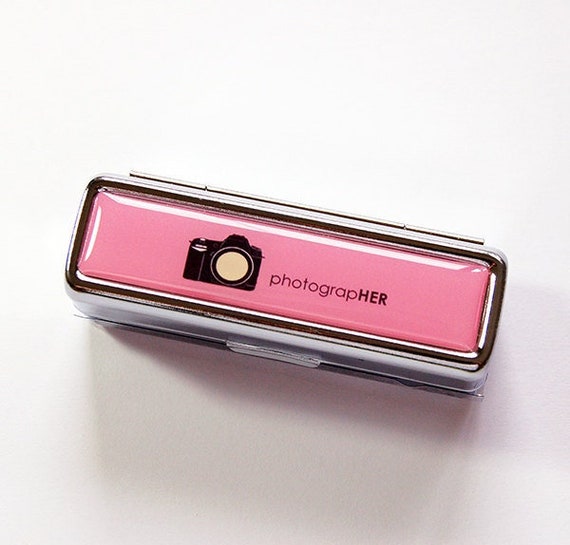 Lipstick Case Lipstick Case With Mirror Lipstick Holder Etsy