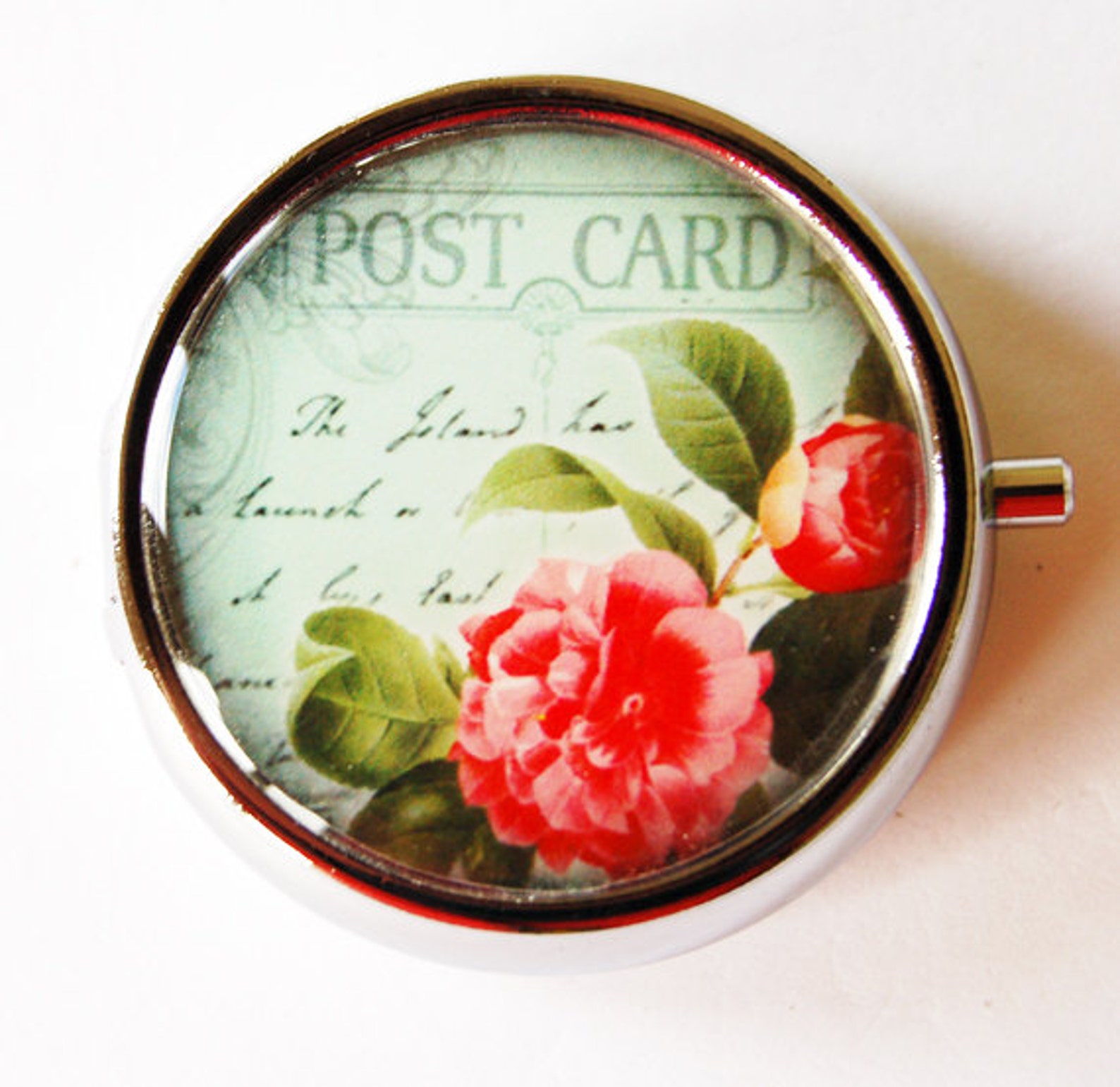 Flower Pill Box Pill Case Pill Container Floral Gift for Etsy