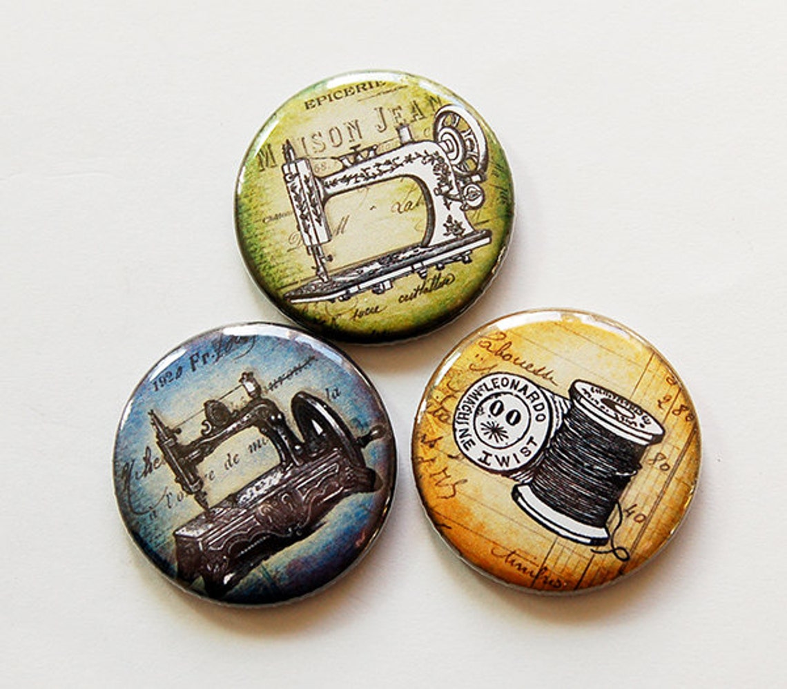 Quilting Sewing Button Kitchen Etsy