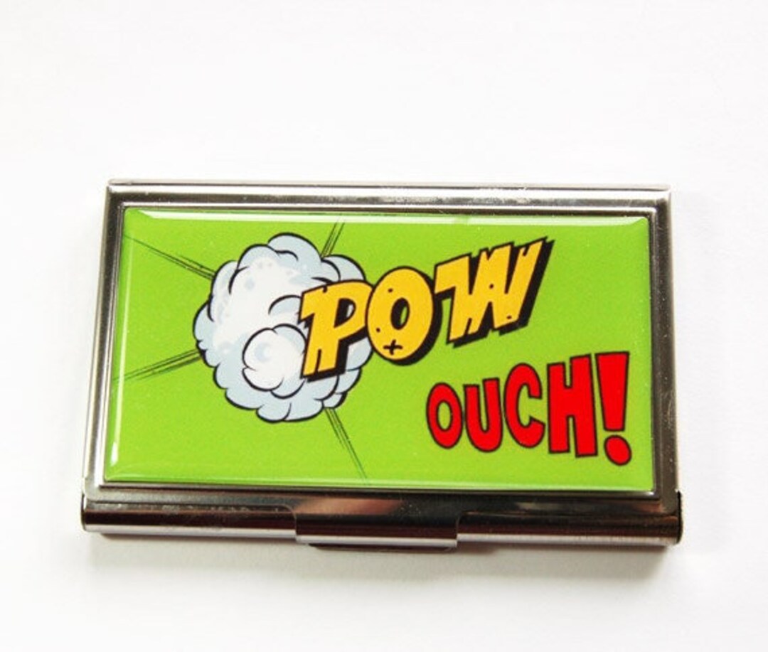 Comic Book Style Business Card Case Geekery Card Holder in Etsy