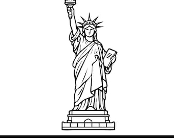 Statue of Liberty SVG, Liberty SVG, New York SVG, American Landmark svg, usa svg, Patriotic svg, Freedom svg, Cricut Cut File png