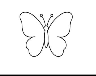 Butterfly SVG, Butterfly Outline SVG, Minimal Butterfly SVG, Butterfly Clipart png, Simple Butterfly Cut File, Cricut svg