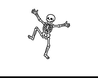 Dancing Skeleton svg, Funny Skeleton svg, Skeleton Dance svg, Halloween Skeleton svg, Skull svg, Spooky svg, Skeleton Clipart, Cricut Cut