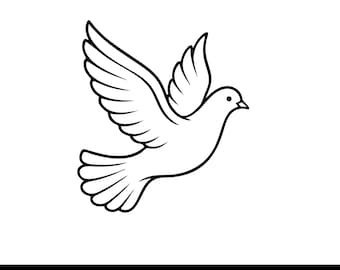Dove SVG Bundle | Flying Bird SVG for Cricut & Silhouette | Peace Dove PNG