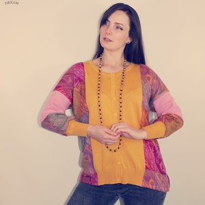 Reworked Sweater, Upcycled Clothing for Women, Upcycled Cardigan