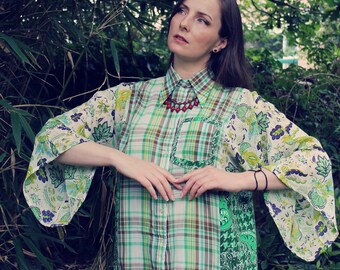 Upcycled Blouse, Upcycled Clothing for Women, Upcycled Top, Reworked Top, Upcycled Clothing, Reworked Clothing, Slow Fashion, Recycled Top