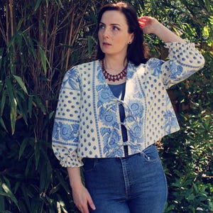 Upcycled Jacket, Upcycled Clothing for Women, Tie Jacket, Reworked Jacket, Reworked Clothing, Upcycled Clothing, Slow Fashion