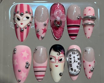 Pink Pop Fantasy Nail Set