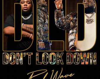 Rod Wave Don't Look Down tour 2026 PNG FIle: T-Shirt Design (Digital Download)