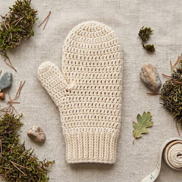 Easy Crochet Mitten Pattern, Top Down Cozy Mittens PDF, Beginner Winter Gloves Tutorial