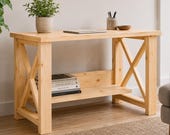 DIY Desk with Bookshelf Plans PDF – Home Office Desk Build Guide – Beginner Woodworking – Printable Furniture Plan – Instant Download