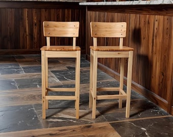 Progetto per sgabelli da bar in legno da esterno / Guida fai-da-te per sedie da patio alte / Progetto facile per il fine settimana
