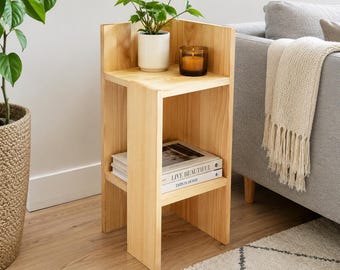 Modern End Table Plans | Modern Nightstand Woodworking Blueprint (PDF)