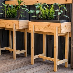 DIY Elevated Garden Planter Box Plans | Zero-Waste Woodworking (Digital Download)