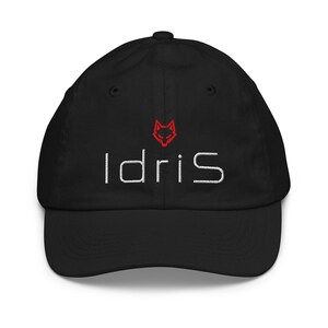 Custom Kids Baseball Cap with Name, Adjustable Cotton Hat Wolf Logo Option
