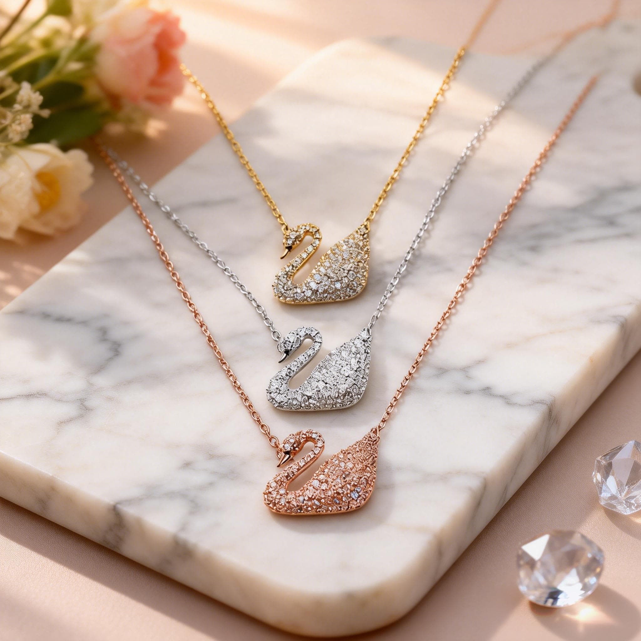 スワロフスキーの白鳥 - Etsy 日本