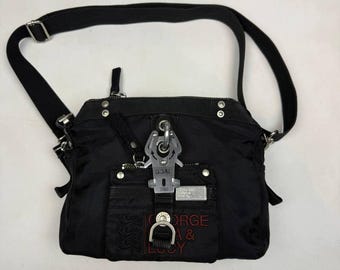 Vintage George Gina & Lucy GGL Pre Perfect Bag 2008 Archive Y2K Shoulder Bag black