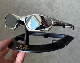 Oakley Penny X-Metal Juliet Sunglasses Silver frame leans Prizm Polarized Rare