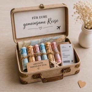 Für eure gemeinsame Reise PDF Vorlage | Geldgeschenk Reise | DIY Geschenkidee Hochzeit | Druckvorlage Urlaubskasse | Sofortdownload