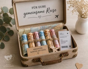PDF template for your trip together | Travel money gift | DIY wedding gift idea | Printable vacation fund template | Instant download