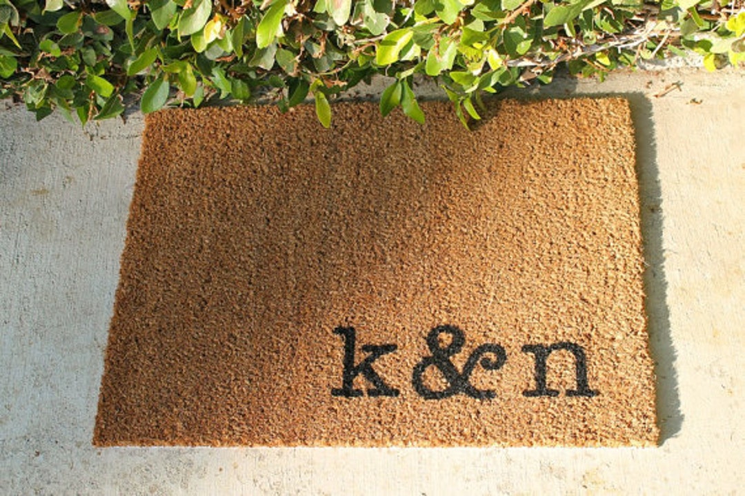 PERSONAL INITIALED Doormats Personalized & Hand Painted With Your Initials 2 SIZES Etsy