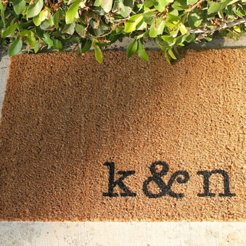 PERSONAL INITIALED Doormats Personalized & Hand Painted With Etsy