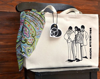 BEATLES Magical Mystery Tour Jumbo and Standard Sized Canvas Totes ... Beatles Lovers