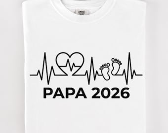 Custom Papa 2026 T-Shirt | Garment-Dyed Cotton Tee